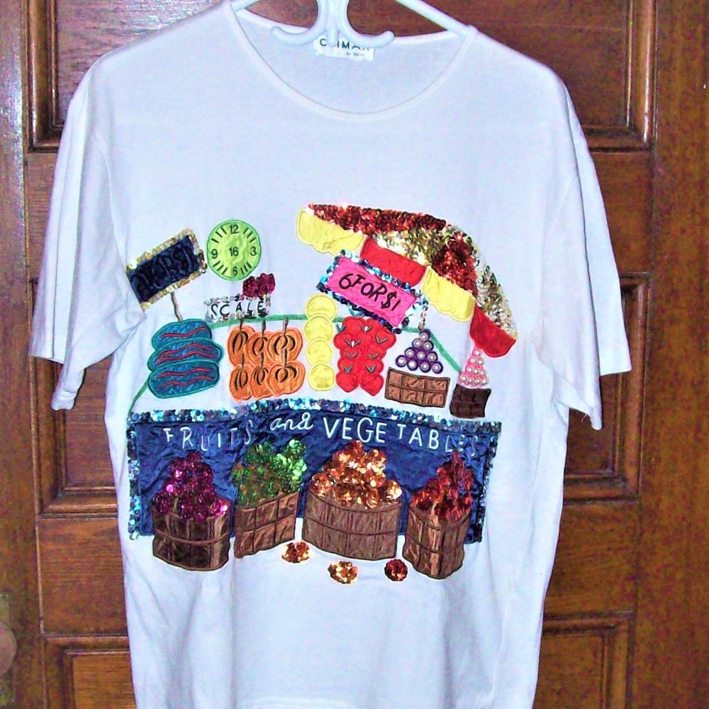 *** SASHA *** TOP Soaked with BEADS / SEQUINS / ETC. XL